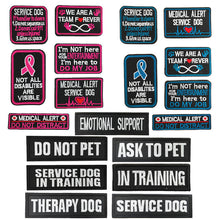 Embroidered dog patches with hook backing
