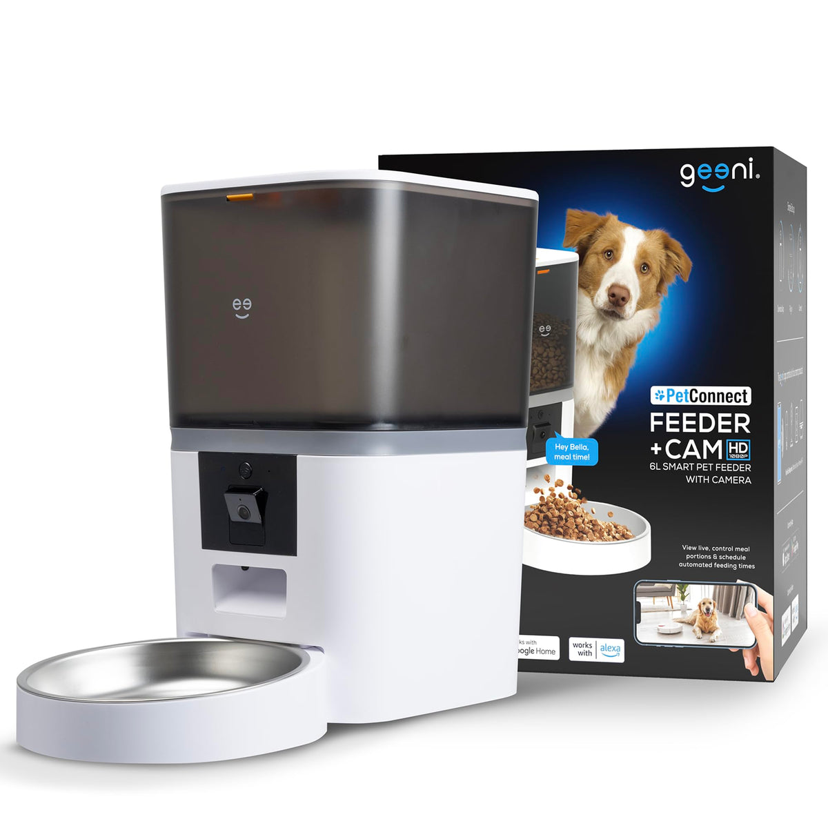 MealView 6L pet feeder with camera