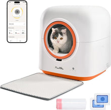 Aura self-cleaning litter box with app control
