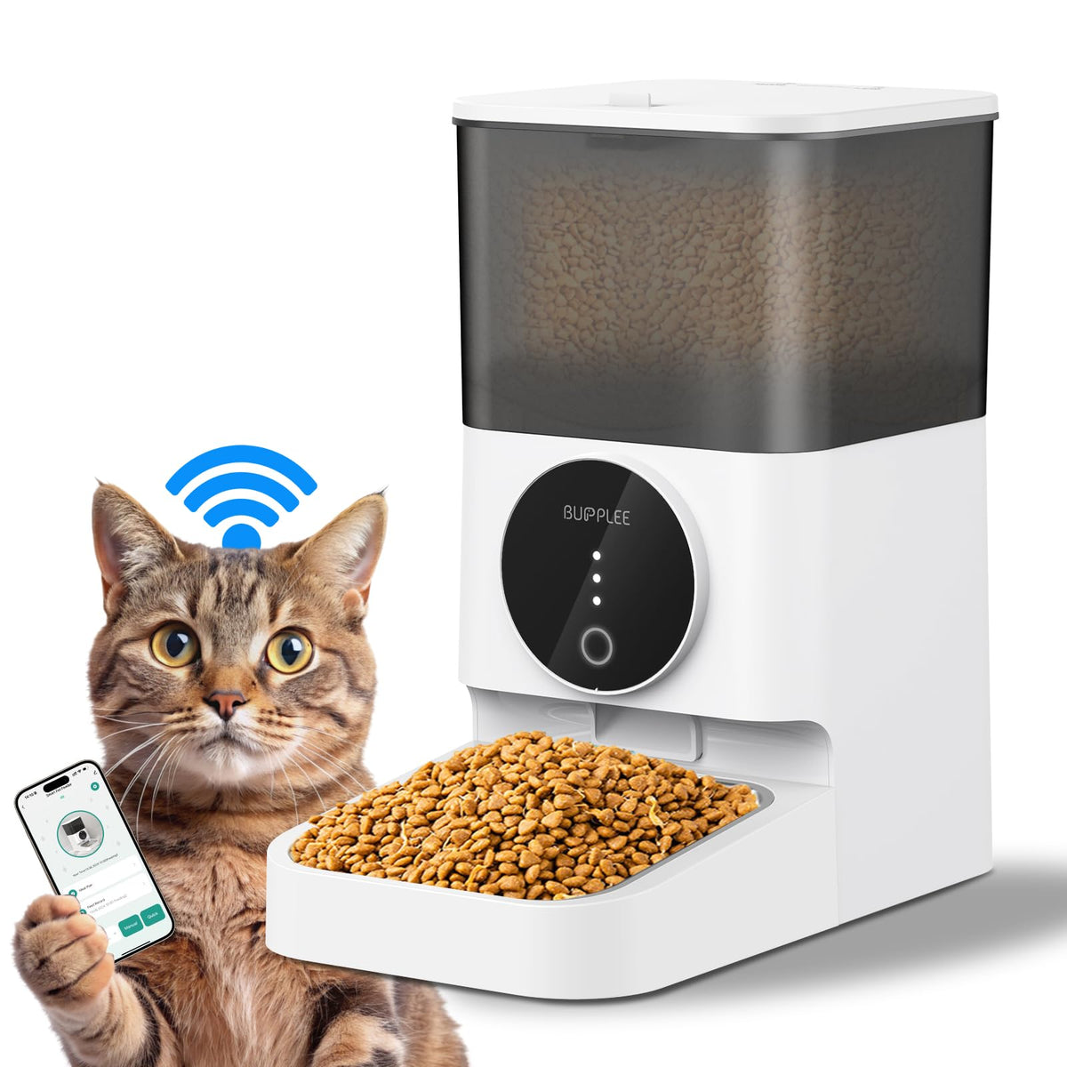 FeedEase 4L automatic cat feeder with app control