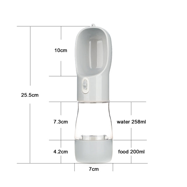 2-in-1 Dog Water Bottle with built-in drinking bowl, view 26