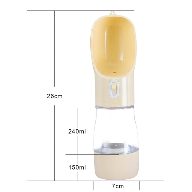 2-in-1 Dog Water Bottle with built-in drinking bowl, view 17