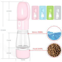 2-in-1 Dog Water Bottle & Food Holder – image 4