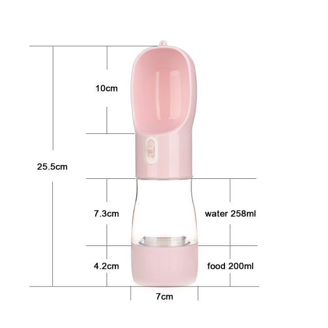 2-in-1 Dog Water Bottle with built-in drinking bowl, view 12