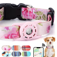 StyleTrack AirTag dog collar with built-in AirTag holder