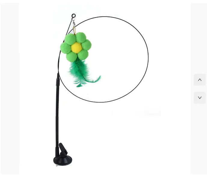 Suction cup cat teaser toy