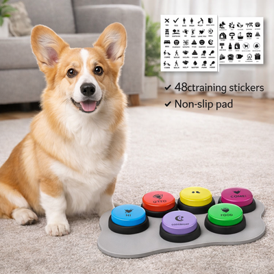 FluffyTalk 8-Piece Recordable Dog Buttons
