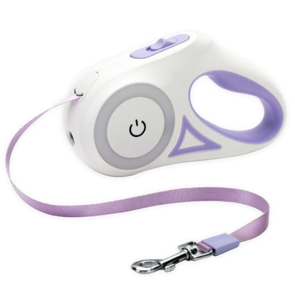 Led Lights Dog Leash – Purple / 10 Ft