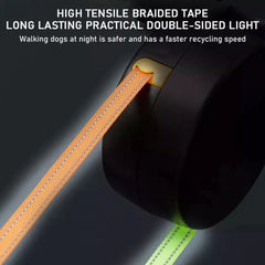 TangleFree™ Dual Retractable Dog Leash – 360° Swivel with LED Flashlight