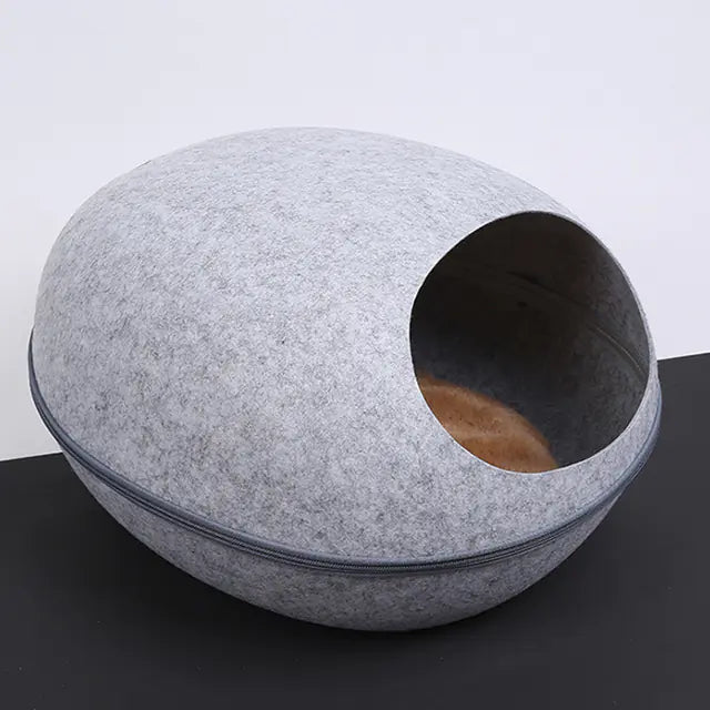 Nestara Felt Eggshell Cat Bed