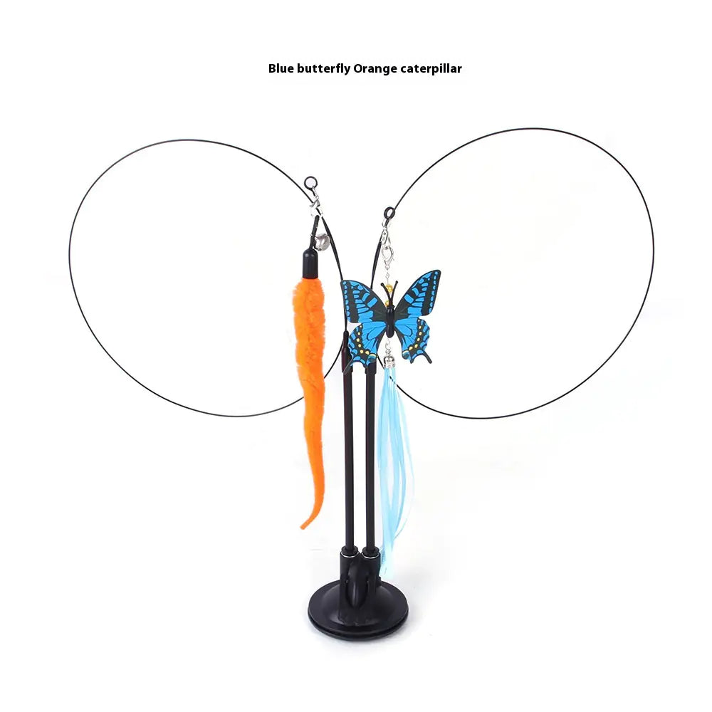 Suction cup cat teaser toy