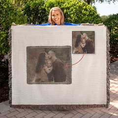 Wrap Yourself in Memories-Custom Woven Pet Photo Blanket