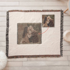 Wrap Yourself in Memories-Custom Woven Pet Photo Blanket