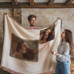 Wrap Yourself in Memories-Custom Woven Pet Photo Blanket