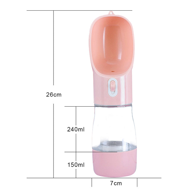 2-in-1 Dog Water Bottle with built-in drinking bowl, view 10
