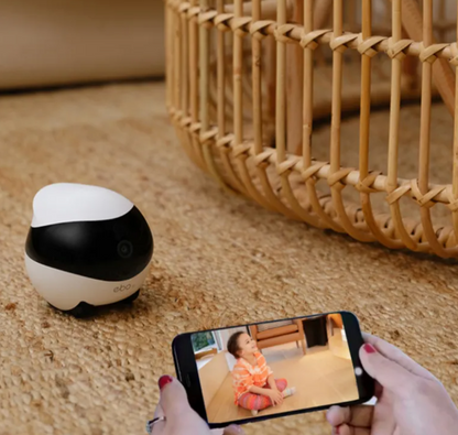 Roaming robot camera on wheels for pets, view 4