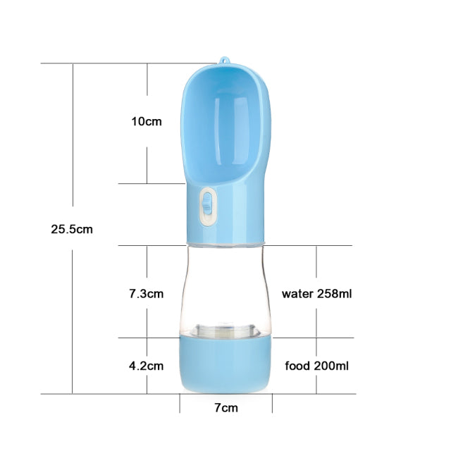 2-in-1 Dog Water Bottle with built-in drinking bowl, view 15