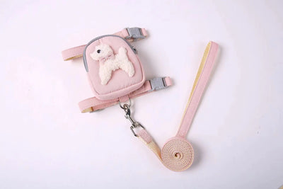 Pet Backpack Harness – Pink / Small