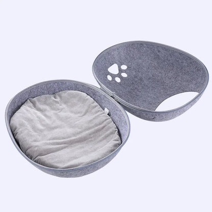 Nestara Felt Eggshell Cat Bed – image 2