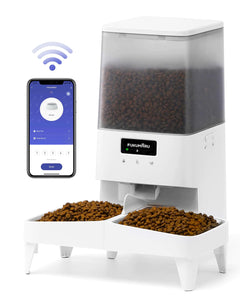 FreshFeast™ Smart Pet Feeder – Dual Bowls & WiFi Control