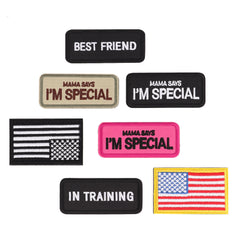 Forestpaw™ 2-Pack Service Dog Patches – Hook & Loop Velcro Badges for Harnesses, Collars & Vests